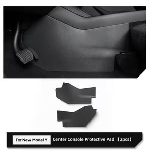 Pour Tesla modèle Y Juniper/Launch 2025 <span class=keywords><strong>voiture</strong></span> contrôle central côté Anti coup de pied accessoires sortie d'air Anti coup de pied tapis de protection - Product Image 5