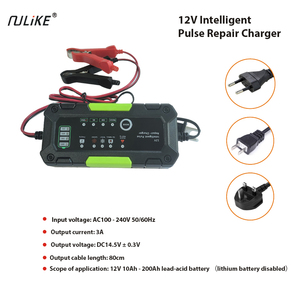 Chargeur intelligent à impulsions 12V Mode <span class=keywords><strong>VOITURE</strong></span> DC 14.5V / ±0.3V Application 12V 10Ah - 200Ah Chargeur de batterie au plomb-acide - Product Image 2
