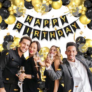 Kit de décoration d'arche de ballons d'<span class=keywords><strong>anniversaire</strong></span> OEM, bannière <span class=keywords><strong>Joyeux</strong></span> <span class=keywords><strong>Anniversaire</strong></span>, ballons en latex, décor mural pour <span class=keywords><strong>homme</strong></span> adulte - Product Image 4