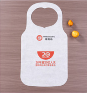 ผ้ากันเปื้อนแบบใช้แล้วทิ้งสำหรับลูกค้าร้านอาหาร ผ้ากันเปื้อนบาร์บีคิวเกาหลีแบบไม่ถักทอ สามารถพิมพ์โลโก้ได้ - Product Image 4