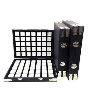 3cm-6cm vòng mặt kho báu ngực 48 Kim Cương Đá Quý Trần Kim Cương Tourmaline hiển thị hộp đồ trang sức sang trọng bao bì hộp đồ trang sức - Product Image 3