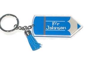 Fabrication en gros Fashion Class of <span class=keywords><strong>2022</strong></span> <span class=keywords><strong>2023</strong></span> Porte-clés en plastique personnalisé crayon personnalisé Porte-clés personnalisé Cadeaux pour les enseignants - Product Image 3