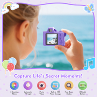 Fournisseur d'appareils photo pour enfants en vrac Appareil photo numérique portable amusant pour enfants Batterie 1.3 pouces 300mAh Enregistreur jouet intelligent 64 Go max