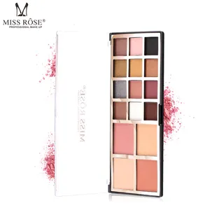 Cosmetic effect lasting Not easy shading 16 colors matte and pearl eyeshadow palette custom makeup