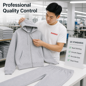 Ensemble sweat à capuche et pantalon de survêtement OEM personnalisé 450 g/m² – Survêtement streetwear ample et oversize pour hommes et femmes – Fabricant de tenues de sport - Product Image 6