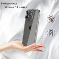 Étui de téléphone en verre transparent Ultra fin 9H de haute qualité pour IPhone 14 étui de luxe antichoc anti-rayures pour IPhone 12 13