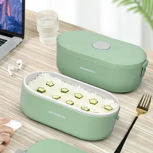 Kotak Makan Siang Elektrik Liner Keramik Portabel Kotak Bento Pemanas Elektrik Food Grade dengan Liner Keramik