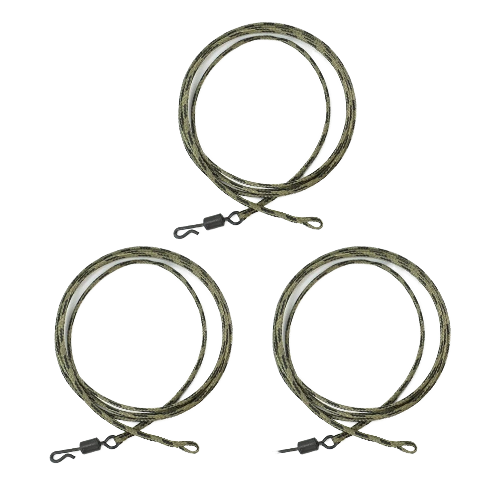 Hirisi 3pcs Carp Fishing Accessories Ready Leadcore Swivels Quick