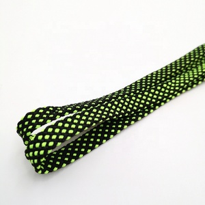 Lacets plats en polyester personnalisés, vente en gros, très demandés, largeur 8-10 mm, avec embouts en plastique transparent <span class=keywords><strong>pour</strong></span> chaussures de sport - Product Image 2