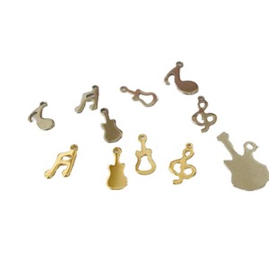 Colgantes <span class=keywords><strong>de</strong></span> clave <span class=keywords><strong>de</strong></span> sol Nota musical y abalorios <span class=keywords><strong>de</strong></span> latido del corazón ECG <span class=keywords><strong>de</strong></span> acero inoxidable para la fabricación <span class=keywords><strong>de</strong></span> joyas - Product Image 6