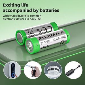 Pile alcaline super puissante PUJIMAX <span class=keywords><strong>23A</strong></span> 12V A23 <span class=keywords><strong>MN21</strong></span> V23GA longue durée, anti-fuite, 5 pièces/carte pour télécommandes de clés, alarmes et portes de garage - Product Image 6