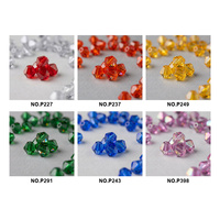 Perles Bicones Facettées en Résine Époxy avec Strass et Trou pour Tissus Interlock, Pinstripe, Cambric, Dimity, Batik, Surah et Ikat