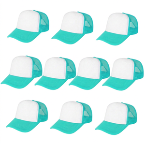 Gorras Trucker de Malla Blancas y Amarillas, 6 Paneles, Ajustables, Unisex, Casuales, Transpirables, para Primavera/Verano, para Adultos - Product Image 5