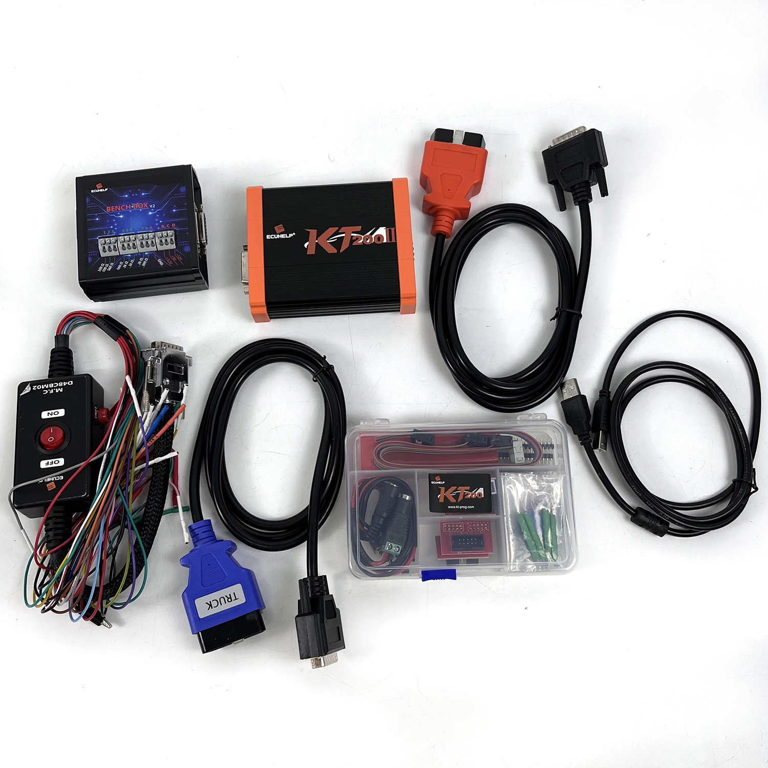 Penne Sonda DC 12V, 4 Pezzi/Set Penne Sonda LED BDM Frame Pin con Cavo di Collegamento di Ricambio per Scheda ECU KTAG/KESS