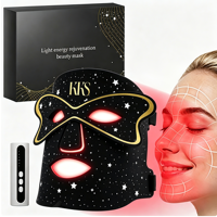 Masque de luminothérapie LED portable pour le visage en silicone KKS avec effet tenseur cutané et 7 couleurs pour usage commercial