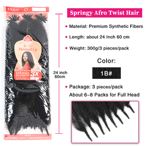 Venta al por mayor 3X Cabello sintético rizado afro hecho a mano para crochet, cabello Marley para trenzar, suave afro twist para <span class=keywords><strong>Passion</strong></span> Butterfly Locs - Product Image 2