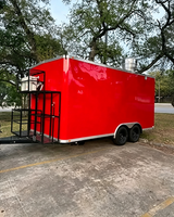 Remolque Comercial de Comida con Equipamiento y Parrilla para Asar Costillas de Cerdo en el Mercado Nocturno de Nashville
