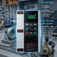 Variador de Frecuencia para Motor de CA, Controlador de Velocidad de Motor de CA, 380V 2.2KW 5.5KW, para HVAC, Escaleras Mecánicas y Cintas Transportadoras