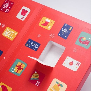Recyclable personnalisé 6 <span class=keywords><strong>8</strong></span> 12 24 <span class=keywords><strong>jours</strong></span> de vide pour Cookie chocolat Noël jour calendrier de l'avent boîte - Product Image 5