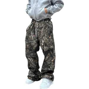 Pantalones Deportivos de Camuflaje Personalizados para Hombre, con Cordón, Cintura Elástica, Corte Holgado, Pierna Recta, con Bolsillos, Transpirables, Estilo Urbano - Product Image 3