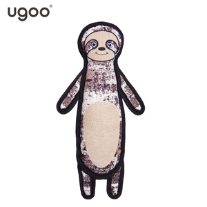 Toptan komik yeni tasarım renkli çiğneme oyuncaklar tüf firetoy oyuncak + Squeaker tüf köpek oyuncaklar-komik tembellik - Product Image 1