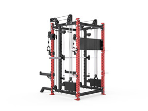 Máquina de entrenamiento funcional de doble <span class=keywords><strong>cable</strong></span> con rack de potencia, estructura de acero de alta resistencia, equipo comercial de gimnasio para entrenamiento de fuerza de cuerpo completo - Product Image 1