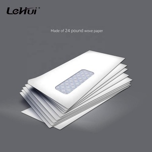 Lehuipp Hot Sale #10 Security-Tinted <strong>Left</strong> <strong>Window</strong> 500 Pieces Per Box White <strong>Envelopes</strong> With Peel &amp; Seal