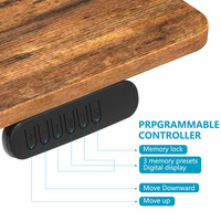 Nouveau bureau debout intelligent électrique à moteur unique, ergonomique, extensible et réglable, en métal, pour usage en villa, capacité de charge de 60 kg