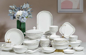 Juego <span class=keywords><strong>de</strong></span> Vajilla <span class=keywords><strong>de</strong></span> Porcelana Fina <span class=keywords><strong>de</strong></span> Lujo, Diseño Tradicional Chino, Origen Pekín, Juego Completo <span class=keywords><strong>de</strong></span> <span class=keywords><strong>Utensilios</strong></span>, Ligero, Apto para Lavavajillas - Product Image 3
