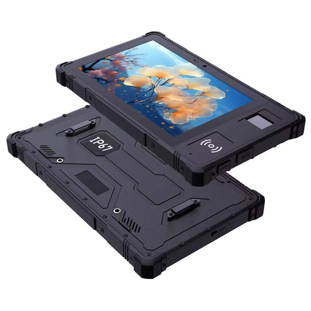 Industrial Rugged Tablet 8 Inch IP67 Android Tablet with RFID NFC Barcode Scanner for Census Election and Field Data Collection