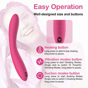 卸売2in1クリトリス吸引バイブレーターGスポットバイブレーター大人のおもちゃ女性のための真空ディルドバイブレーター大人のおもちゃ女性のための - Product Image 4