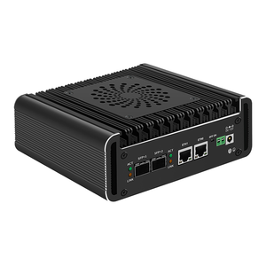 มินิพีซีอุตสาหกรรมประสิทธิภาพสูง โปรเซสเซอร์ Core I3 Quad  แรม 4GB DDR3 รองรับจอแสดงผลคู่ ฮาร์ดไดรฟ์ SSD 8GB ระบบปฏิบัติการ WiFi พร้อมปลั๊ก  NANO Quad Core Mini PC N - Product Image 1