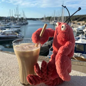 Gelatina di Larry giocattolo di peluche di aragosta giocattolo di aragosta di Boston giocattolo giocattolo giocattolo per bambini regalo di festa Ultra-morbido materiale di peluche PP cotone Super - Product Image 1