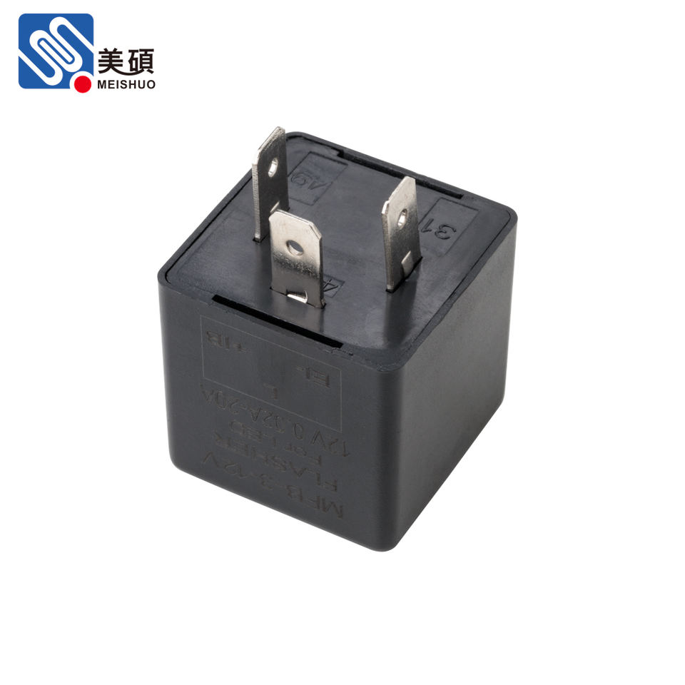 For Low Power 3P Nickel-plated Copper Flasher Relay 12V DC Heavy Duty MFB-3-12V for Truck Trailer Bus Signal System