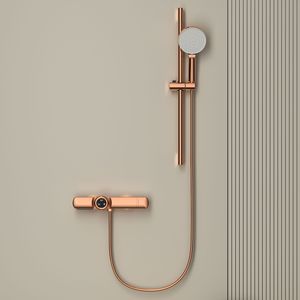 Système <span class=keywords><strong>de</strong></span> douche mural multifonctionnel rétro en laiton doré rose avec pomme <span class=keywords><strong>de</strong></span> douche et tige <span class=keywords><strong>de</strong></span> levage, robinet <span class=keywords><strong>de</strong></span> <span class=keywords><strong>baignoire</strong></span> pour villa - Product Image 1