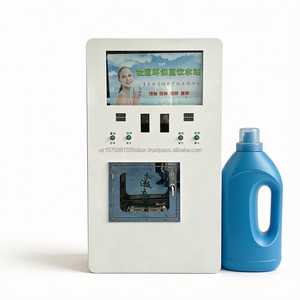 Distributeur automatique de liquides YISOLiquid, corps galvanisé blanc, écran LCD, options de paiement multiples, distributeur de détergent, 220V 50Hz, personnalisable - Product Image 1
