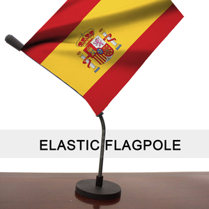 Bandera de coche de España con base magnética y asta de bandera flexible de países nacionales españoles ES para capó de coche Bagetu - Product Image 3