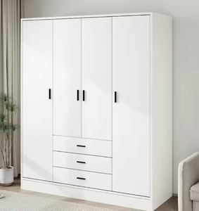 Armadio in Legno su Misura con Porte Scorrevoli <span class=keywords><strong>per</strong></span> Camera da Letto, Mobile Guardaroba in Legno Massello - Product Image 1