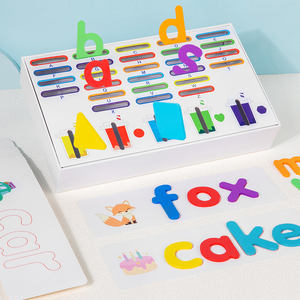 Jeu <span class=keywords><strong>de</strong></span> reconnaissance des lettres ABC, cartes flash alphabet, jeu d'association <span class=keywords><strong>de</strong></span> mots à <span class=keywords><strong>lire</strong></span>, jouet d'apprentissage <span class=keywords><strong>de</strong></span> l'orthographe - Product Image 1