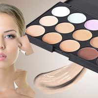 Palette de maquillage correcteur de teint haute qualité sans logo, 15 couleurs, en stock, efficace