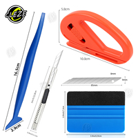 CLEZE voiture Film Wrap Kit vinyle grattoir teinte outil fenêtre teinte outil Kit véhicule verre Film de protection raclette