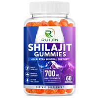 Gummies de Shilajit de l'Himalaya 700mg à Marque Blanche OEM pour Hommes – Énergie, Vitalité, Soutien Minéral, Complément Quotidien pour le Bien-être – 60 Unités