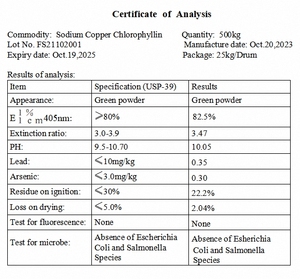 Harga grosir bubuk klorofil murni kelas makanan 99% natrium tembaga klorofil - Product Image 4