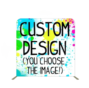 7x7ft/8x8ft/10x8ft Foldable Aluminum <strong>Backdrop</strong> <strong>Stand</strong> Tension Fabric <strong>Backdrop</strong> <strong>with</strong> Double-sided Printing - Product Image 4