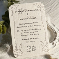 Cartes d'invitation de mariage personnalisées en carton, papier artistique, cartes de vœux en papier couché, impression numérique, taille personnalisée, échantillonnage rapide