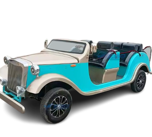Vente en gros de voiturette électrique <span class=keywords><strong>4x4</strong></span> classique vintage, carrosserie rétro, support de golf, personnalisation, toit ouvert - Product Image 1