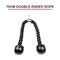 Accessoires d'équipement de fitness Attache de câble à presser Poignée en V avec barre rotative pour corde triceps rotative