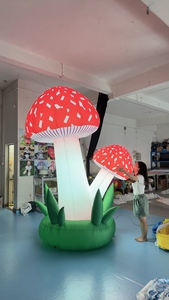 Decorazioni Gonfiabili Pubblicitarie a Forma di Piante, Modello Gigante di Fungo Gonfiabile con Luci LED da 3m per Festival, Eventi, Feste e Paesi <span class=keywords><strong>delle</strong></span> <span class=keywords><strong>Meraviglie</strong></span> - Product Image 5