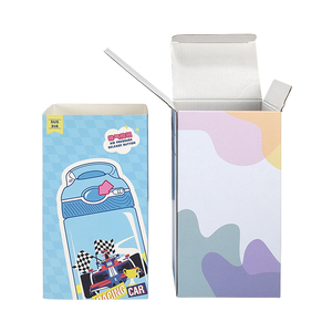 Custom logo print paper paper boxes for water bottle packing box for packiging tumblers