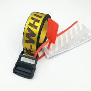 سبيكة إبزيم الهيب هوب حزام ارتداء قبالة حزام أبيض الشارع الصناعي مع شعار الجاكار في كل مكان - Product Image 2